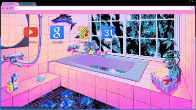 8 Bit Bathroom aesthetic