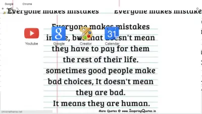 Everyone makes mistakes 