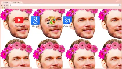 Chris Pratt flower crown 