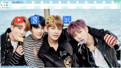 BTS ot4 - YNWA Blue Pastel