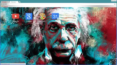 Albert Einstein - Abstract Art Theme 