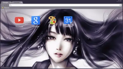 Beautiful Visual Japanese Girl Theme