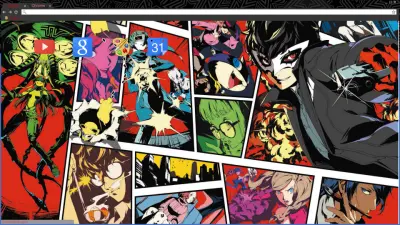 Persona 5 Official Design Work Key Visual by Shigenori Soejima Theme