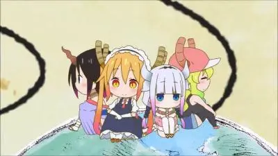 kobiyashis dragon maid tohru kanna elma luco