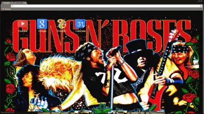 Colorful Guns n Roses Art