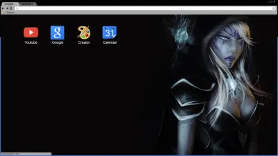 Dota 2 Drow Ranger - Google Chrome theme