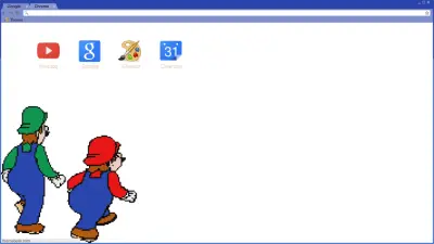 Nice of the Princess to make us into a custom chrome theme, eh Luigi?