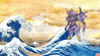 Evangelion in Great Wave