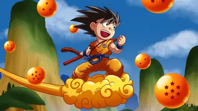 Goku fliying cloud