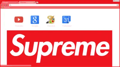 Supreme Box Logo Chrome Theme