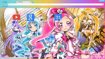 HeartCatch Precure Chrome Theme