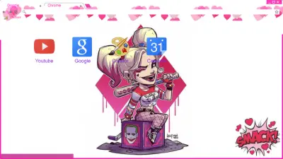 Pink cartoon Quinn