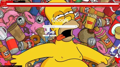 Homer Simpson Junk Food Meltdown