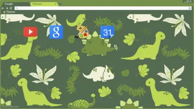 Green Dinosaur Theme