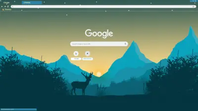 Deer landscape Minimal