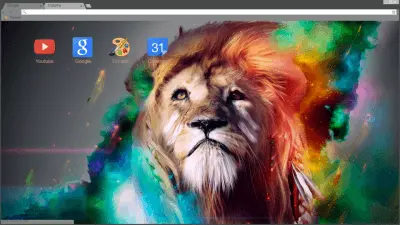 Colorful Lion