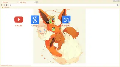 Flareon,Mew, and Eevee