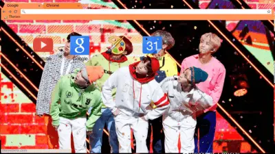 BTS Go Go! Mnet Chrome Theme