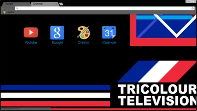 Tricolour Television Clock