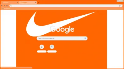 Orange Nike Swoosh