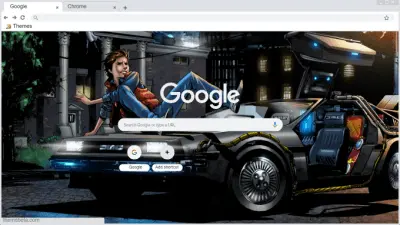 DeLorean Google Theme By Jose Reyes