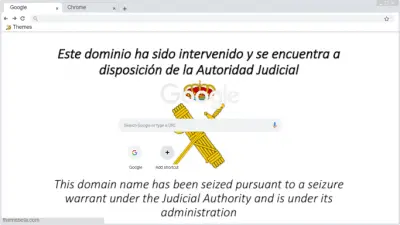 Este dominio ha sido intervenido y se encuentra a disposición de la Autoridad Judicial