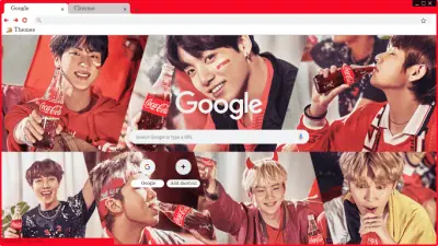 BTS wallpaper Coca-Cola