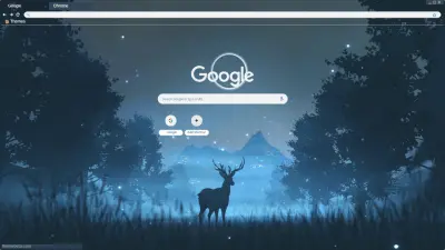 Minimal Moonlight Forest