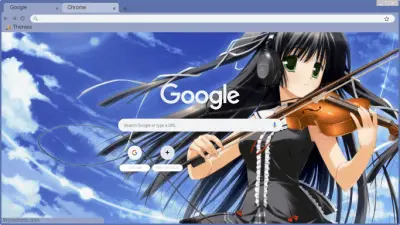 Anime violin girl