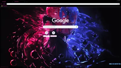 Rem and Ram theme for Chrome.