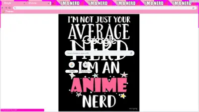 I'm an anime nerd theme