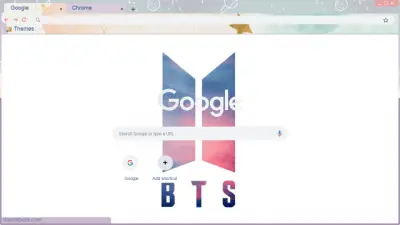 BTS logo pastel