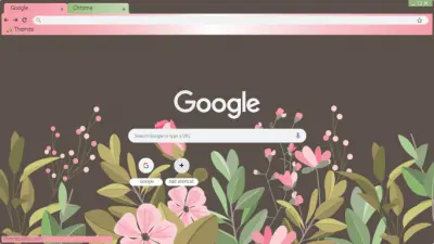 floral brown background