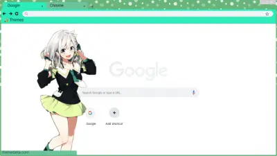 Vtuber-YuNi Green Polkadot Theme 1