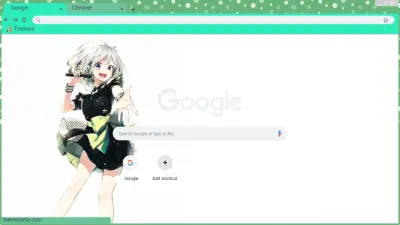 Vtuber-YuNi Green Polkadot Theme 2