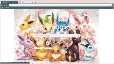 Eeveelutions in a flower basket