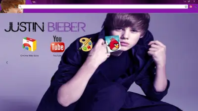 Justin Bieber Theme Purple