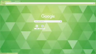 Green Abstract Geometric Triangle Background