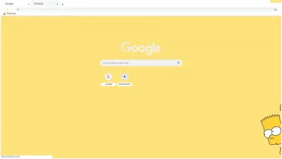 minimalist yellow theme