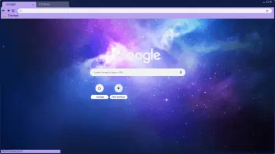 another purple space theme