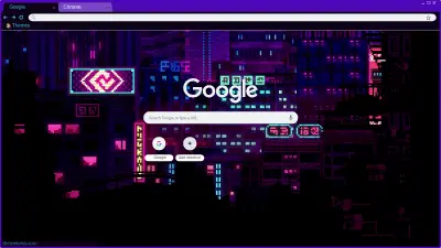 Cyberpunk purple