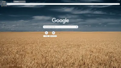 Wheat field under dark sky