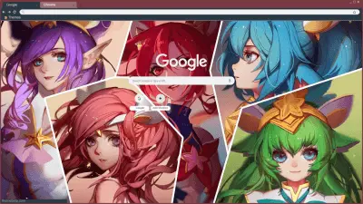 Star guardians LOL Lux team