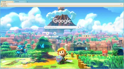 The Legend of Zelda: Link's Awakening Chrome Theme