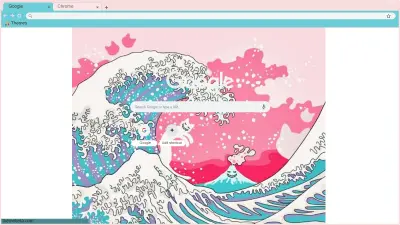 Ocean Aesthetic Pink and Blue