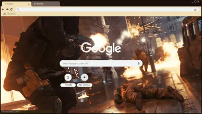 call of duty modern warfare chrome theme