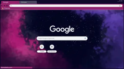 Blue and Purple space theme