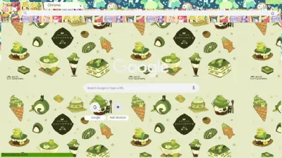 Green patterned theme