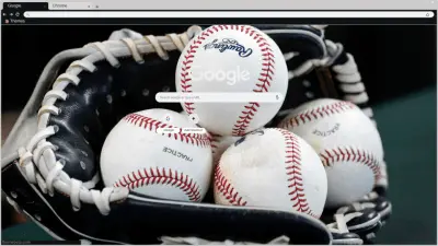 Baseballs and glove