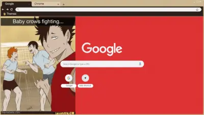 Haikyuu Karasuno , nekkoma high , Chrome theme